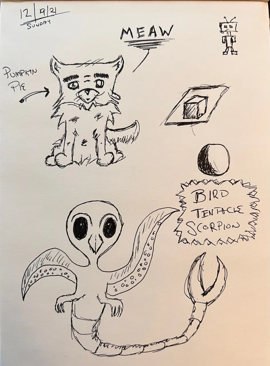 This is where our doodle session went