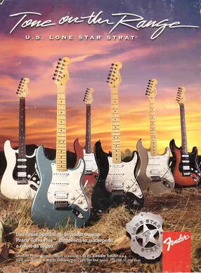 Lone Star Stratocaster ad from around 1996