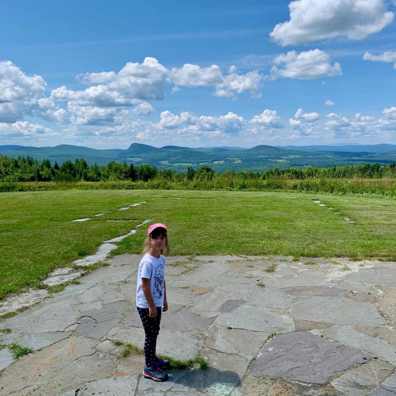 Old foundation at Sentinel Rock State Park