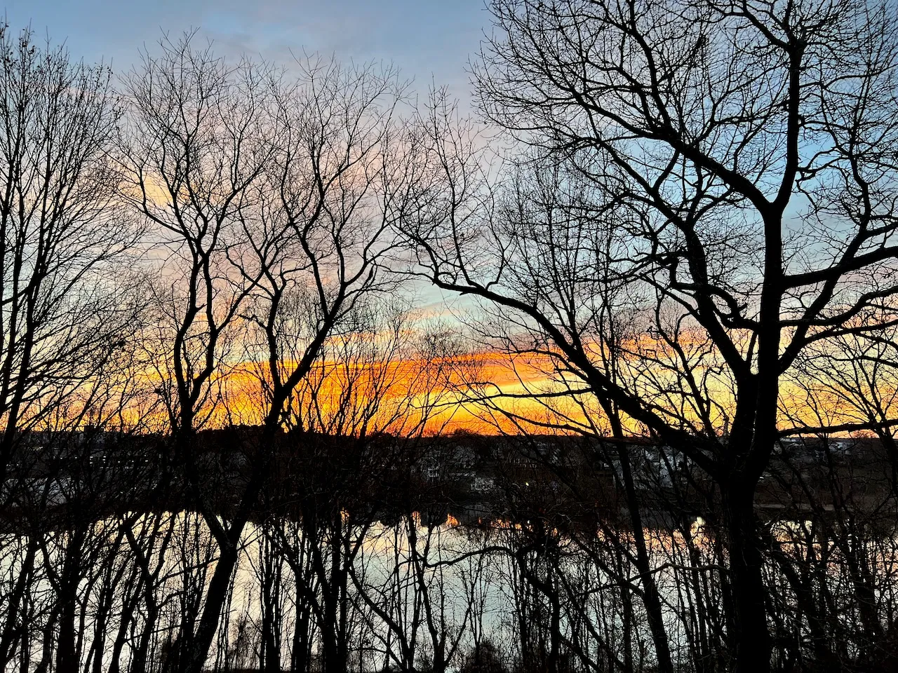 The sky on Tuesday morning